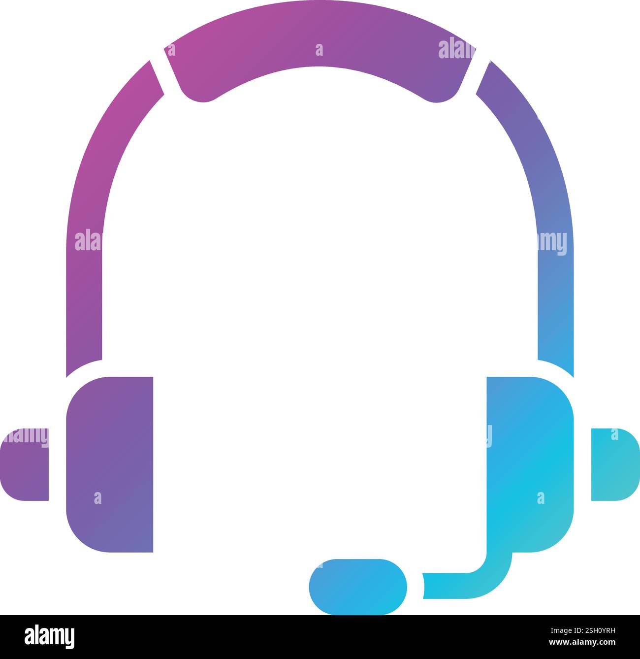 Headphone Vector Icon Design Illustration Stock Vector