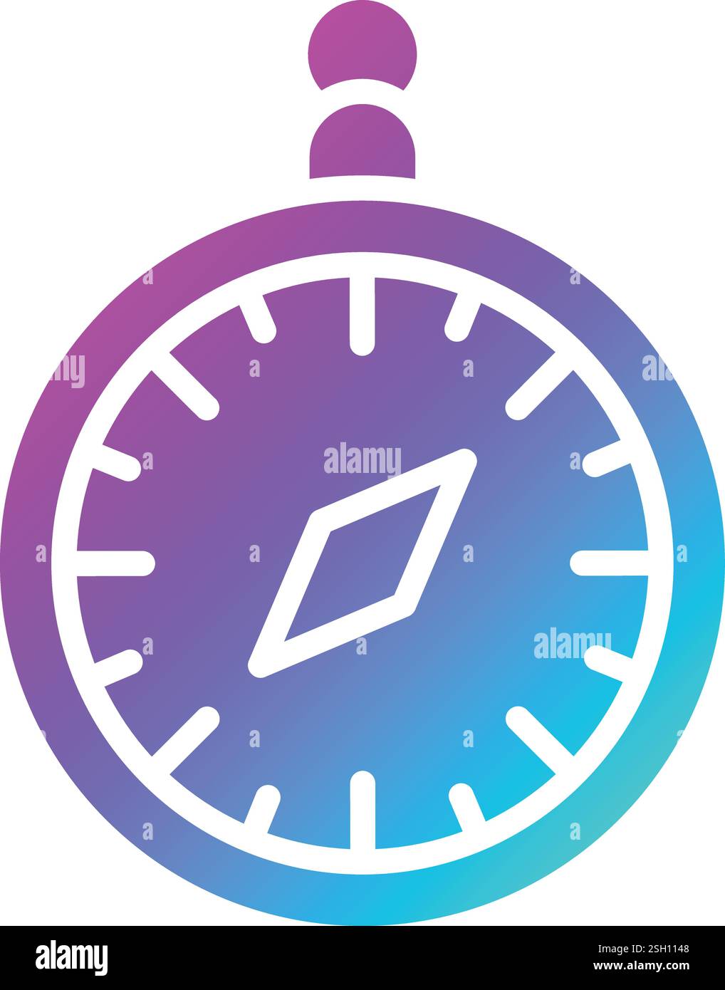 Compass Vector Icon Design Illustration Stock Vector
