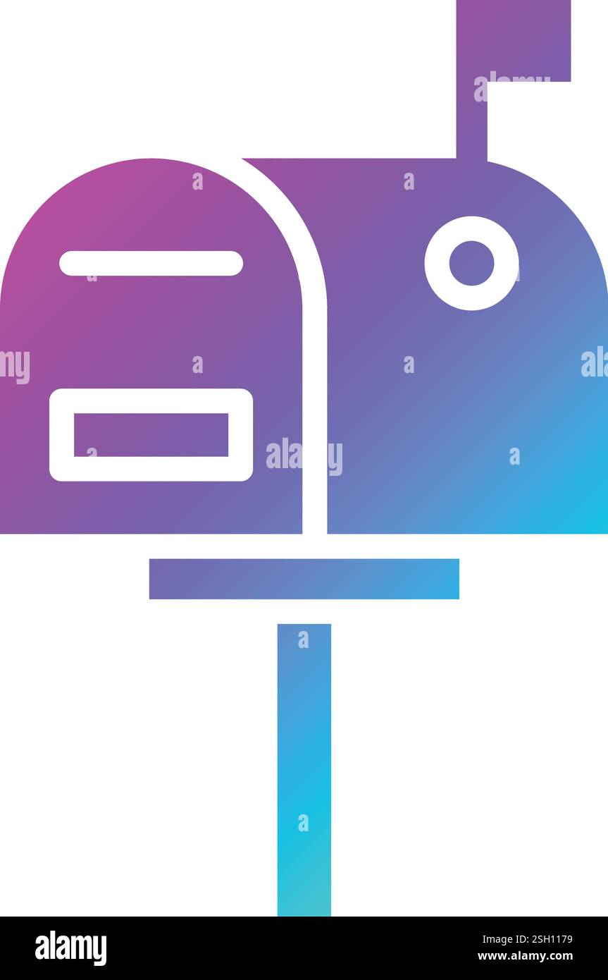 Mailbox Vector Icon Design Illustration Stock Vector