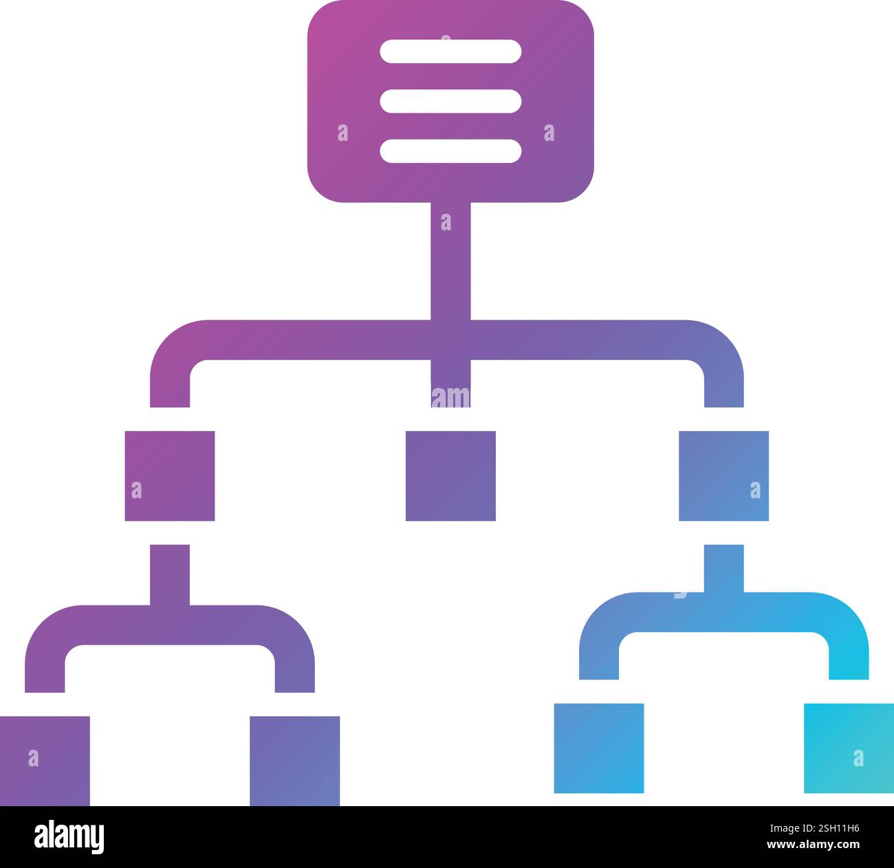 Sitemap Vector Icon Design Illustration Stock Vector