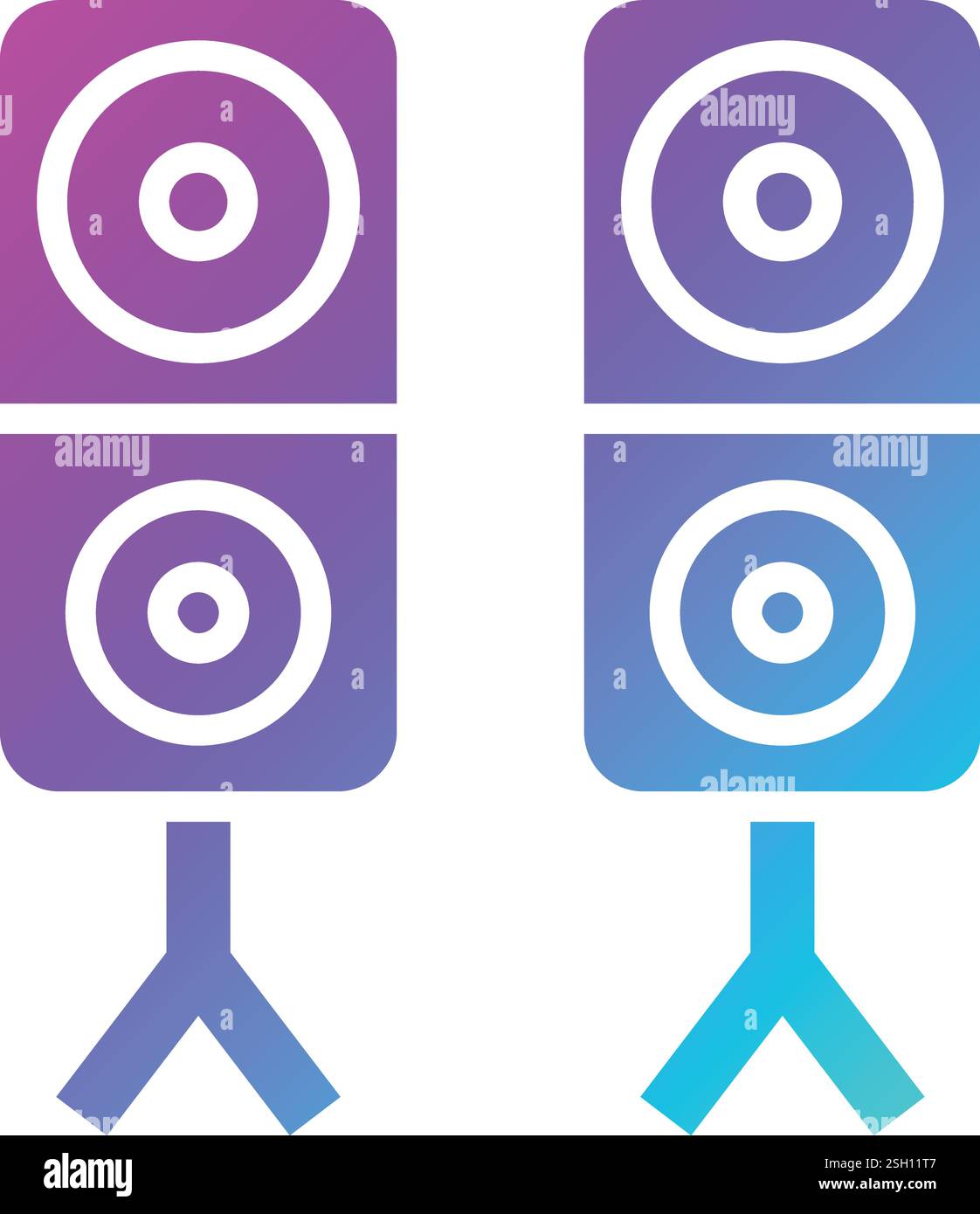 Speaker Vector Icon Design Illustration Stock Vector