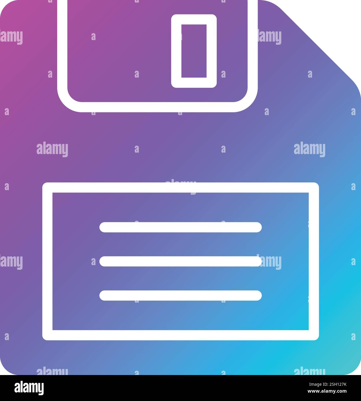 Floppy Disk Vector Icon Design Illustration Stock Vector
