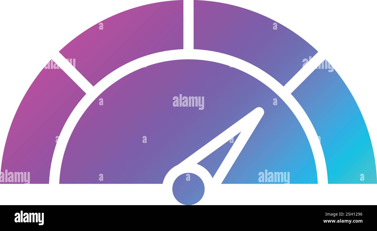 Speedometer Vector Icon Design Illustration Stock Vector