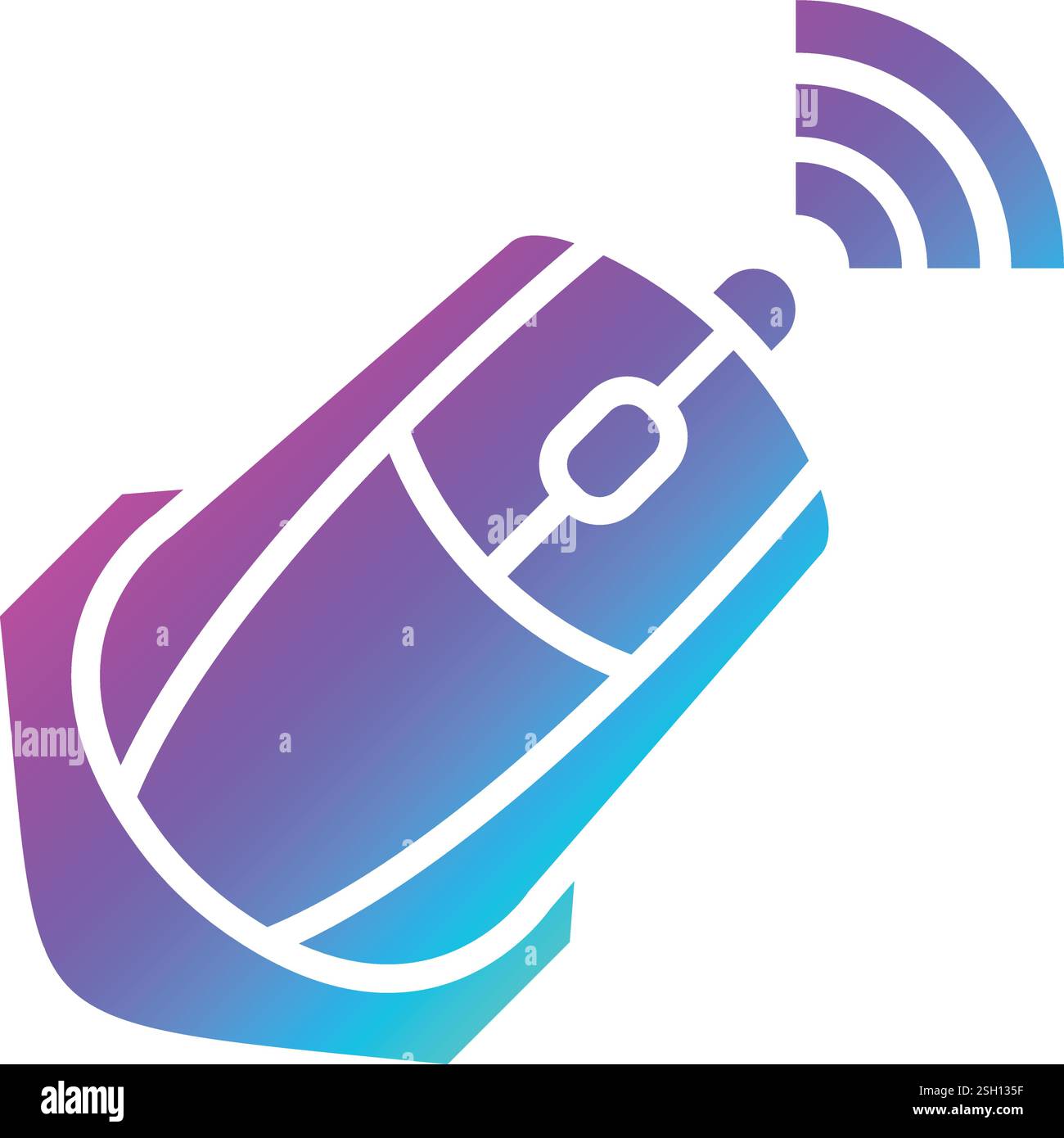 Wireless Mouse Vector Icon Design Illustration Stock Vector