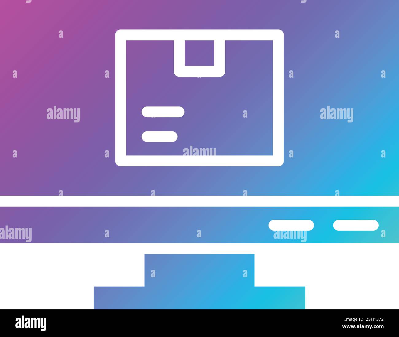 Computer Vector Icon Design Illustration Stock Vector