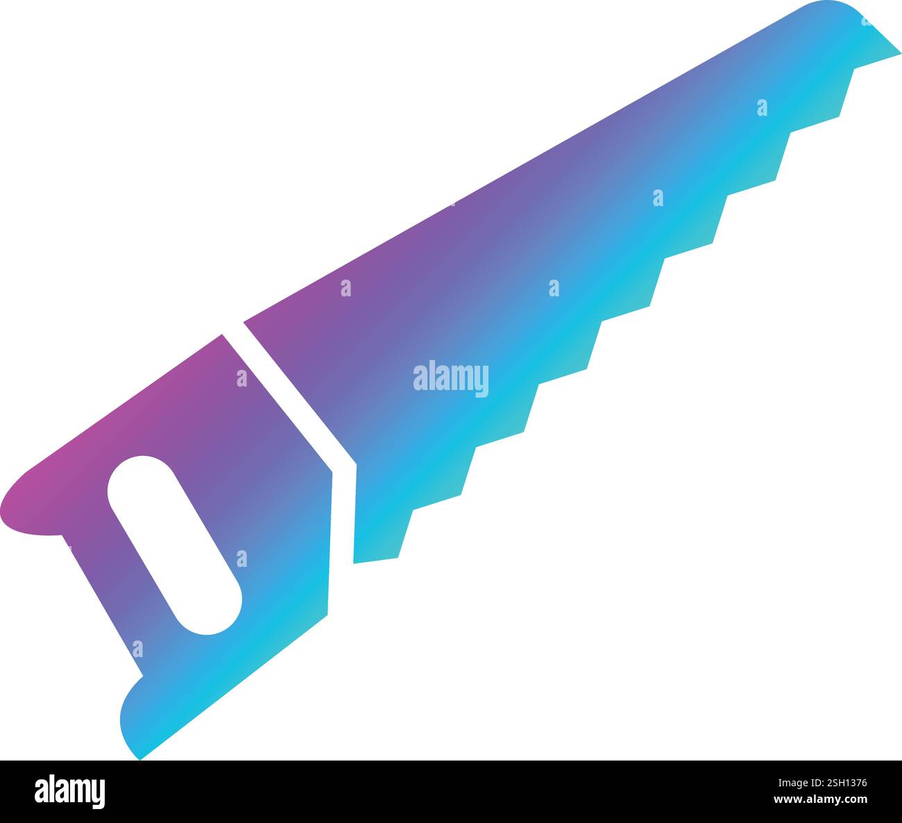 Saw Vector Icon Design Illustration Stock Vector