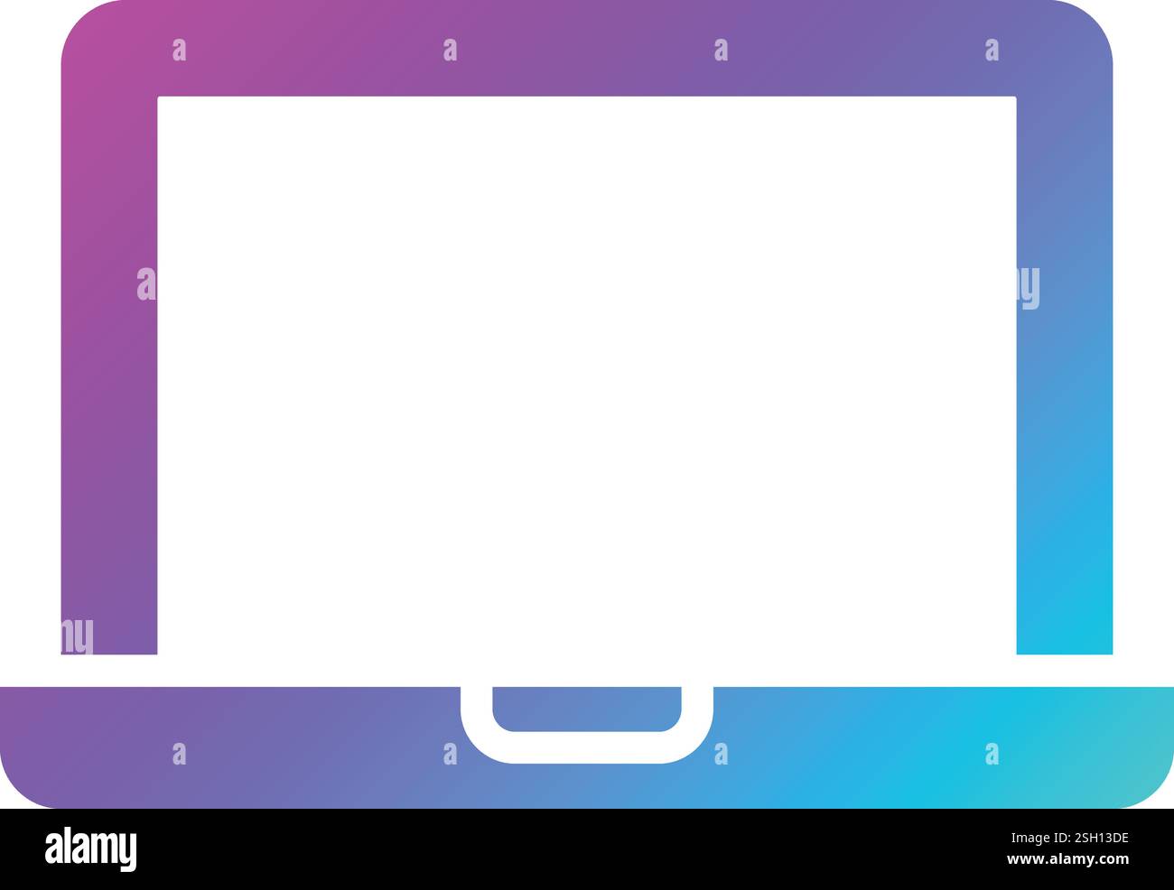 Laptop Vector Icon Design Illustration Stock Vector