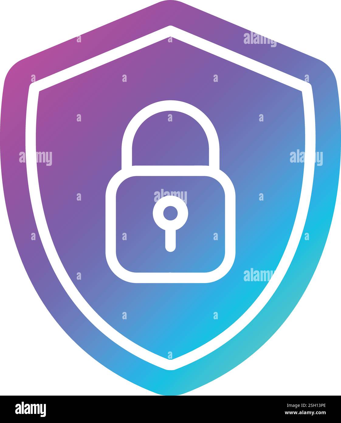 Cyber security Vector Icon Design Illustration Stock Vector