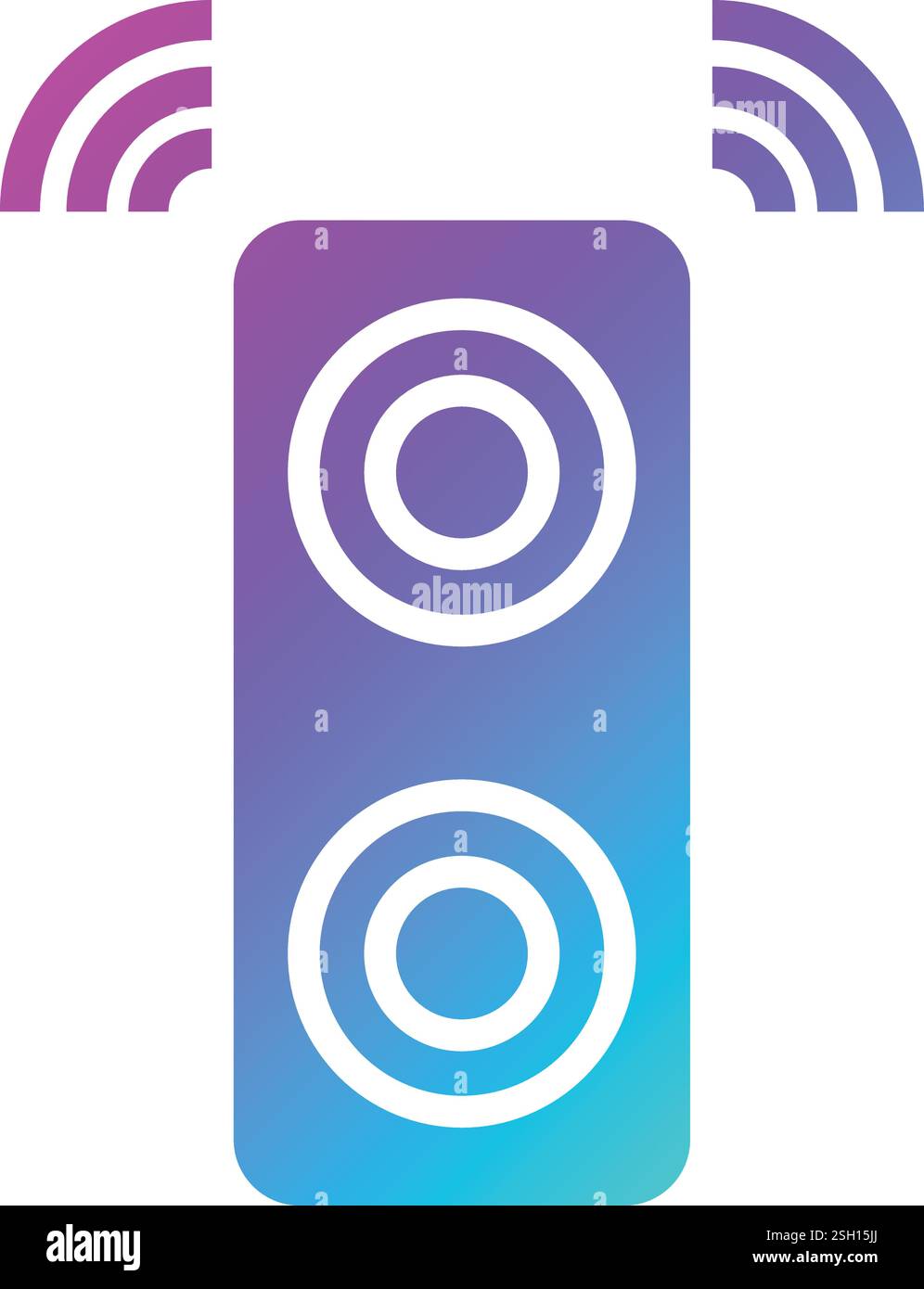 Speaker Vector Icon Design Illustration Stock Vector
