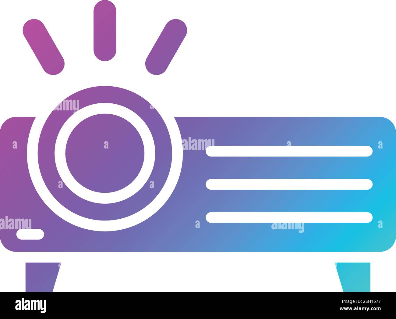 Projector Vector Icon Design Illustration Stock Vector