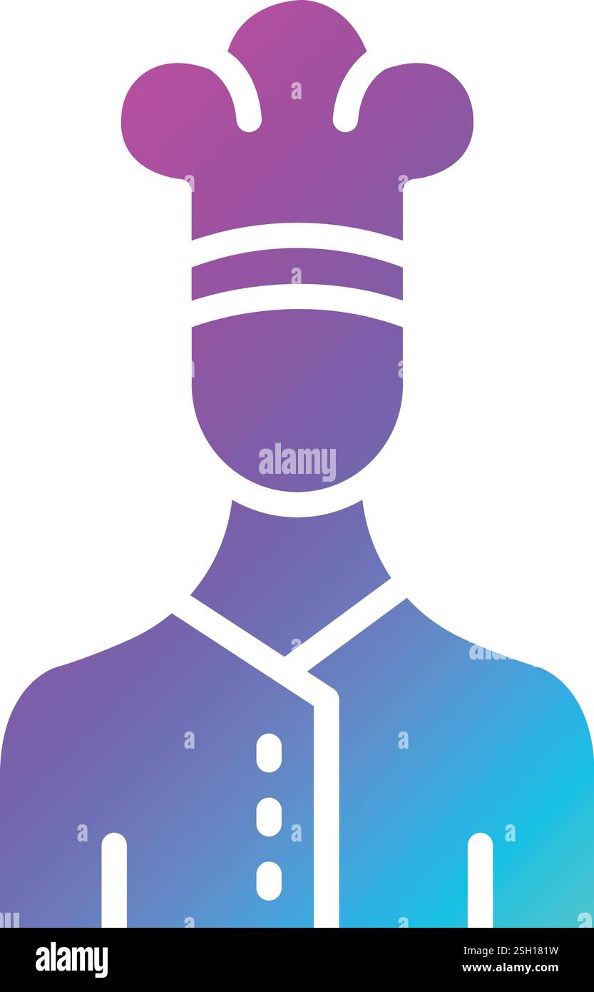 Chef Vector Icon Design Illustration Stock Vector