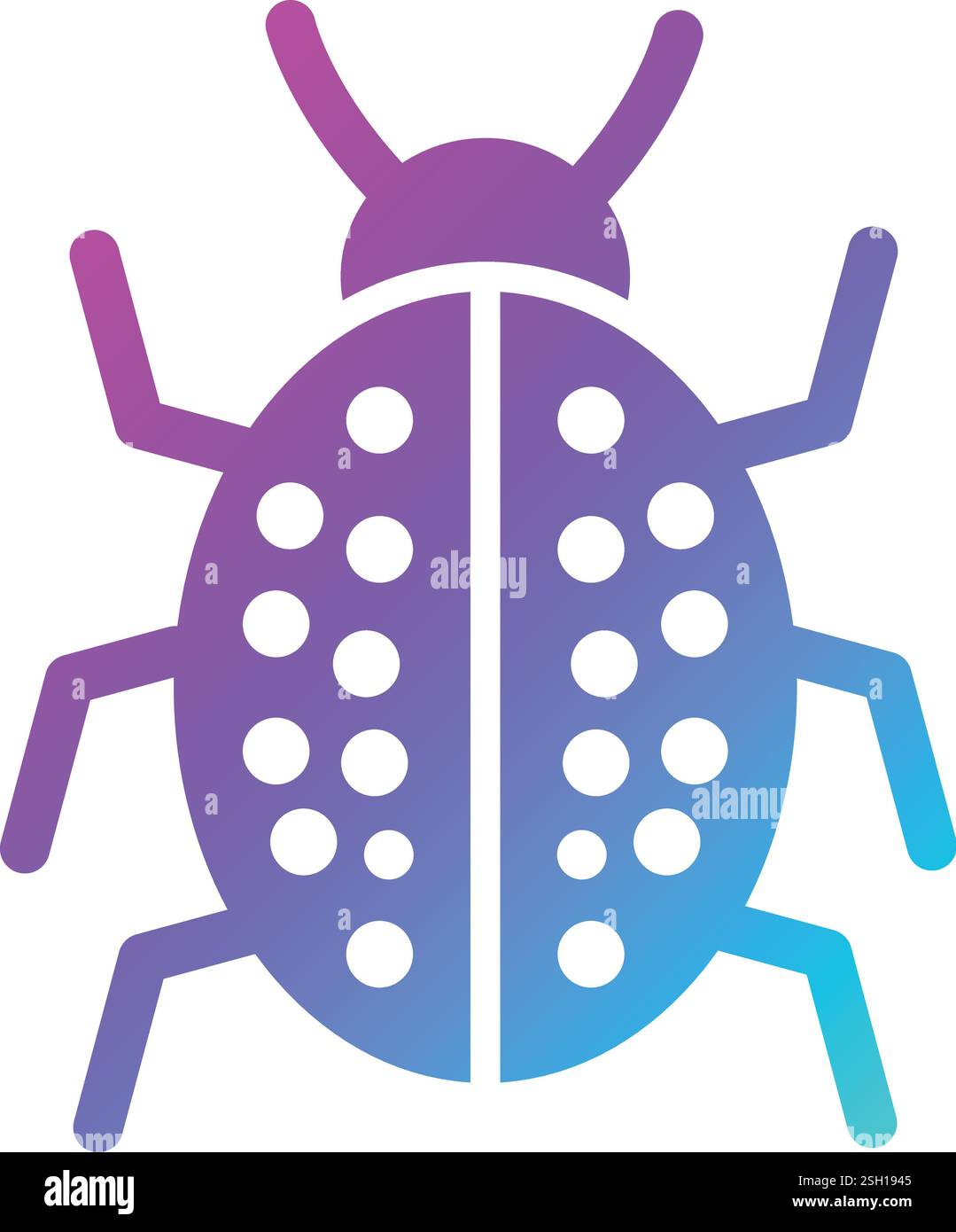 Bug Vector Icon Design Illustration Stock Vector