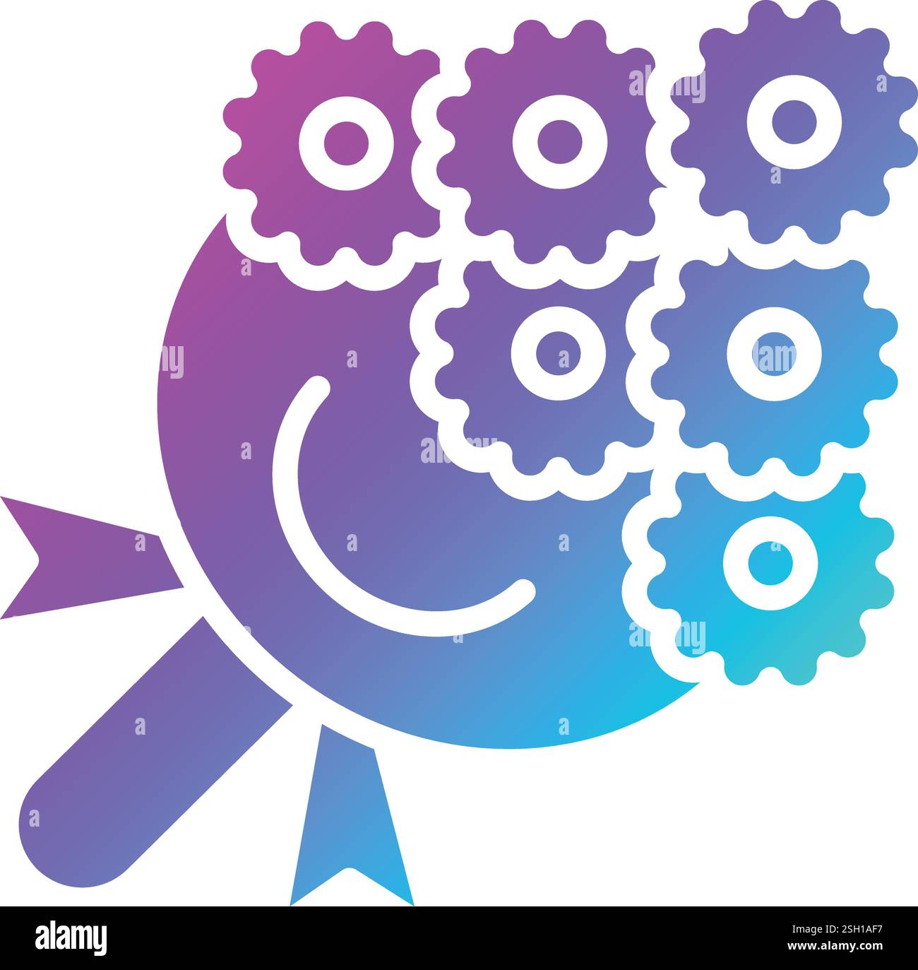 Bouquet Vector Icon Design Illustration Stock Vector