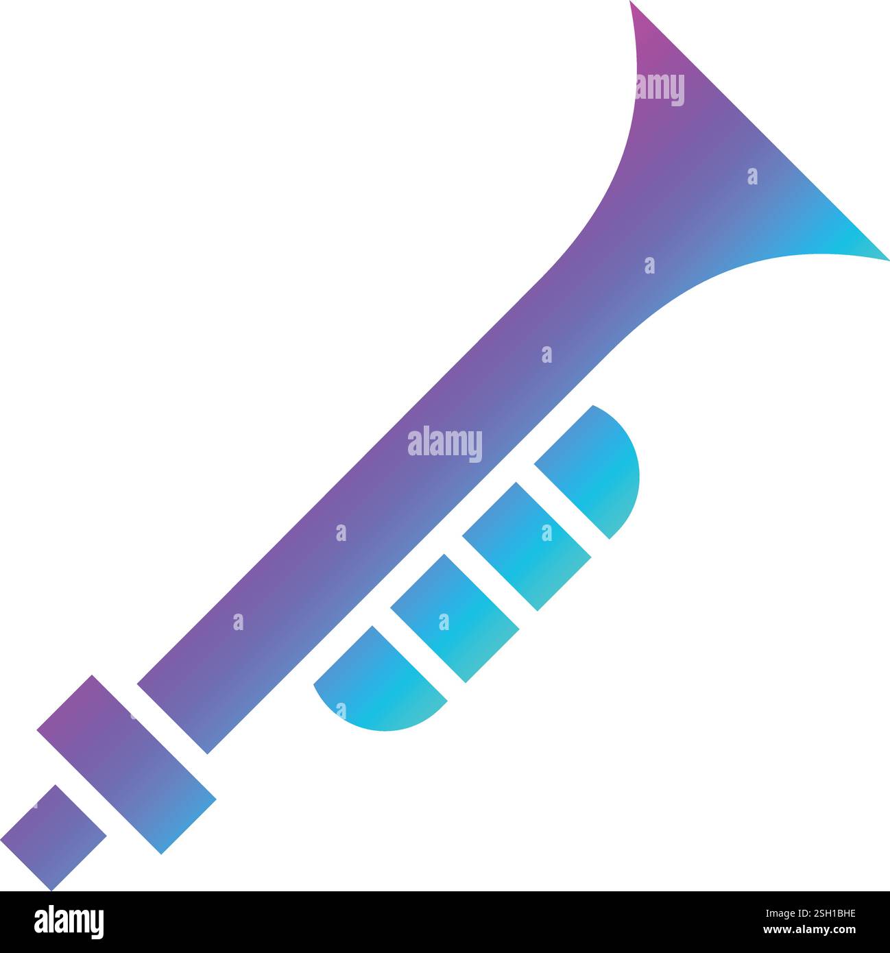 Trumpet Vector Icon Design Illustration Stock Vector Image & Art - Alamy