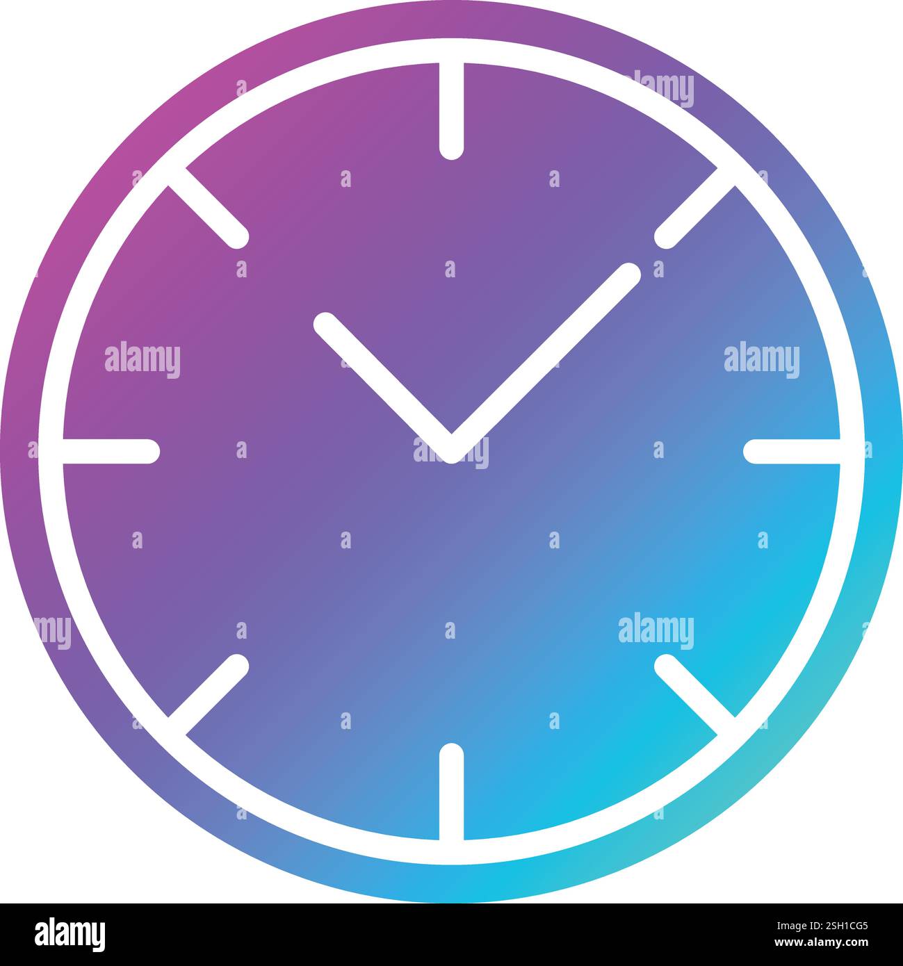 Clock Vector Icon Design Illustration Stock Vector