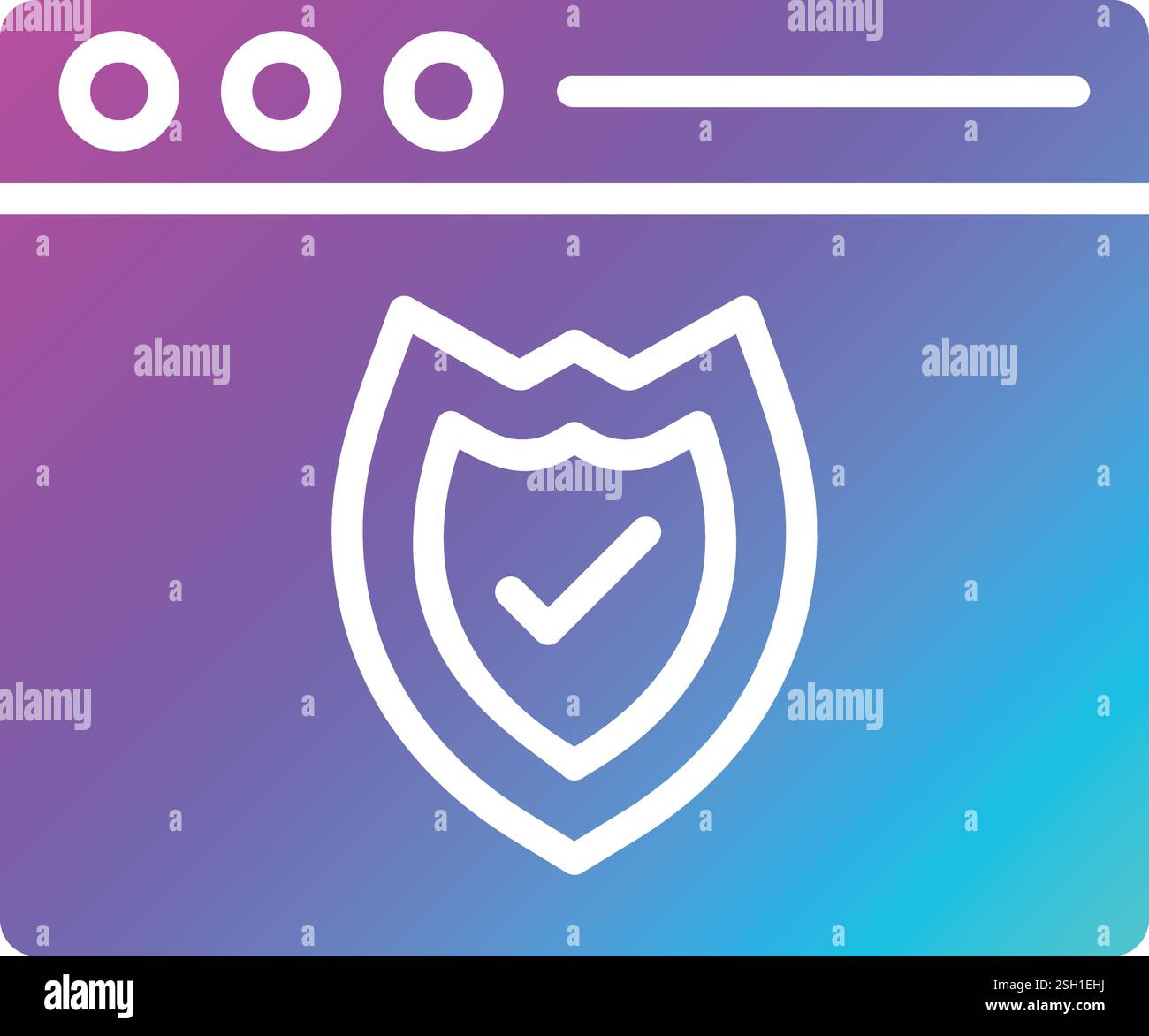 Web protection Vector Icon Design Illustration Stock Vector