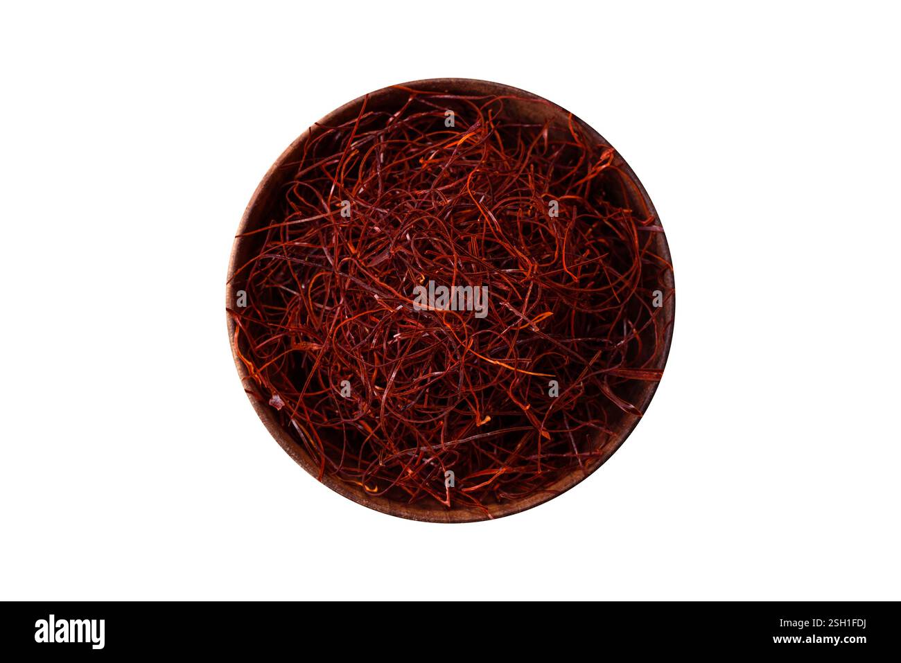 Red thin hot chili threads on a dark background. For decorating Asian ...
