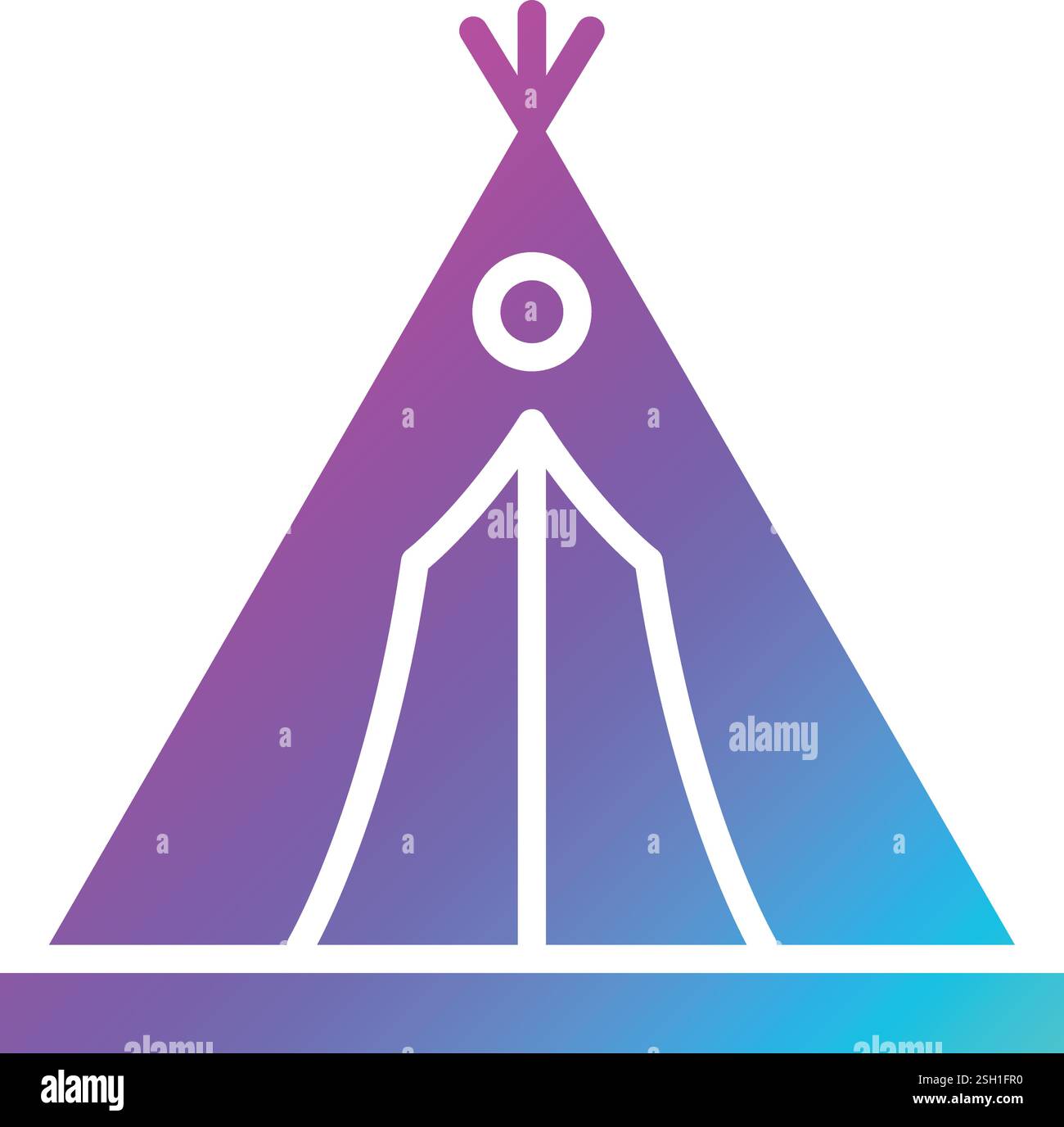 Camping tent Vector Icon Design Illustration Stock Vector