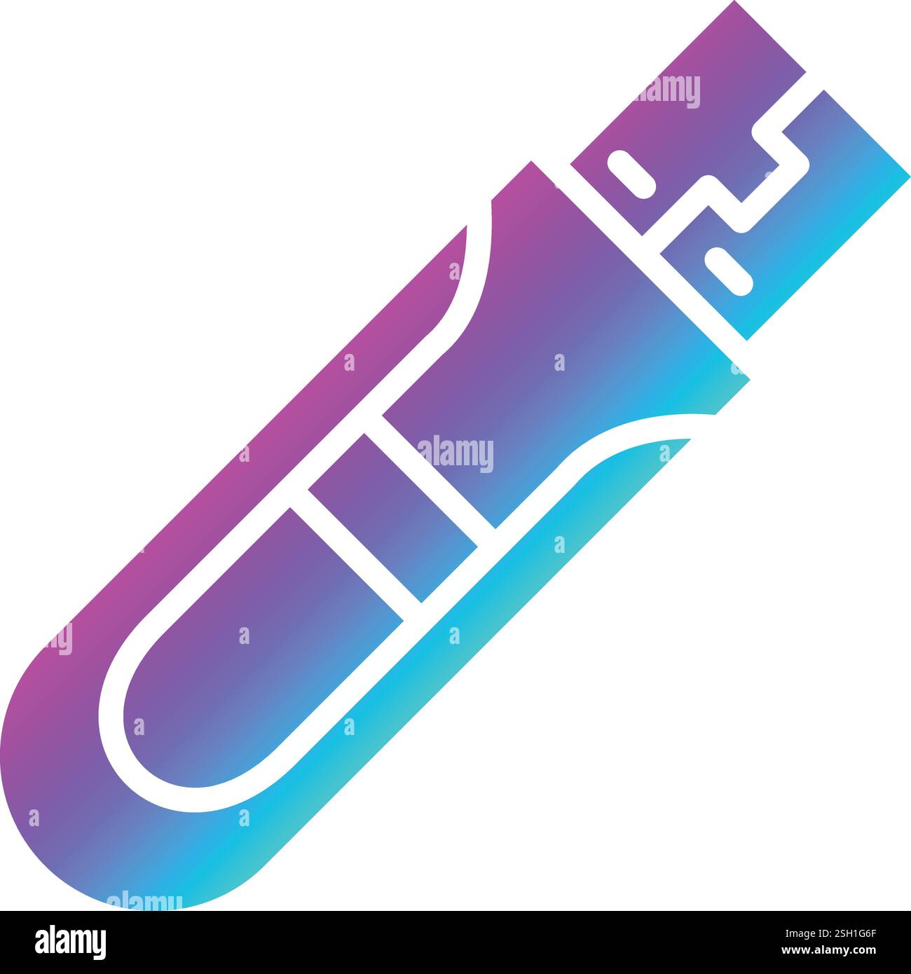 Usb Vector Icon Design Illustration Stock Vector
