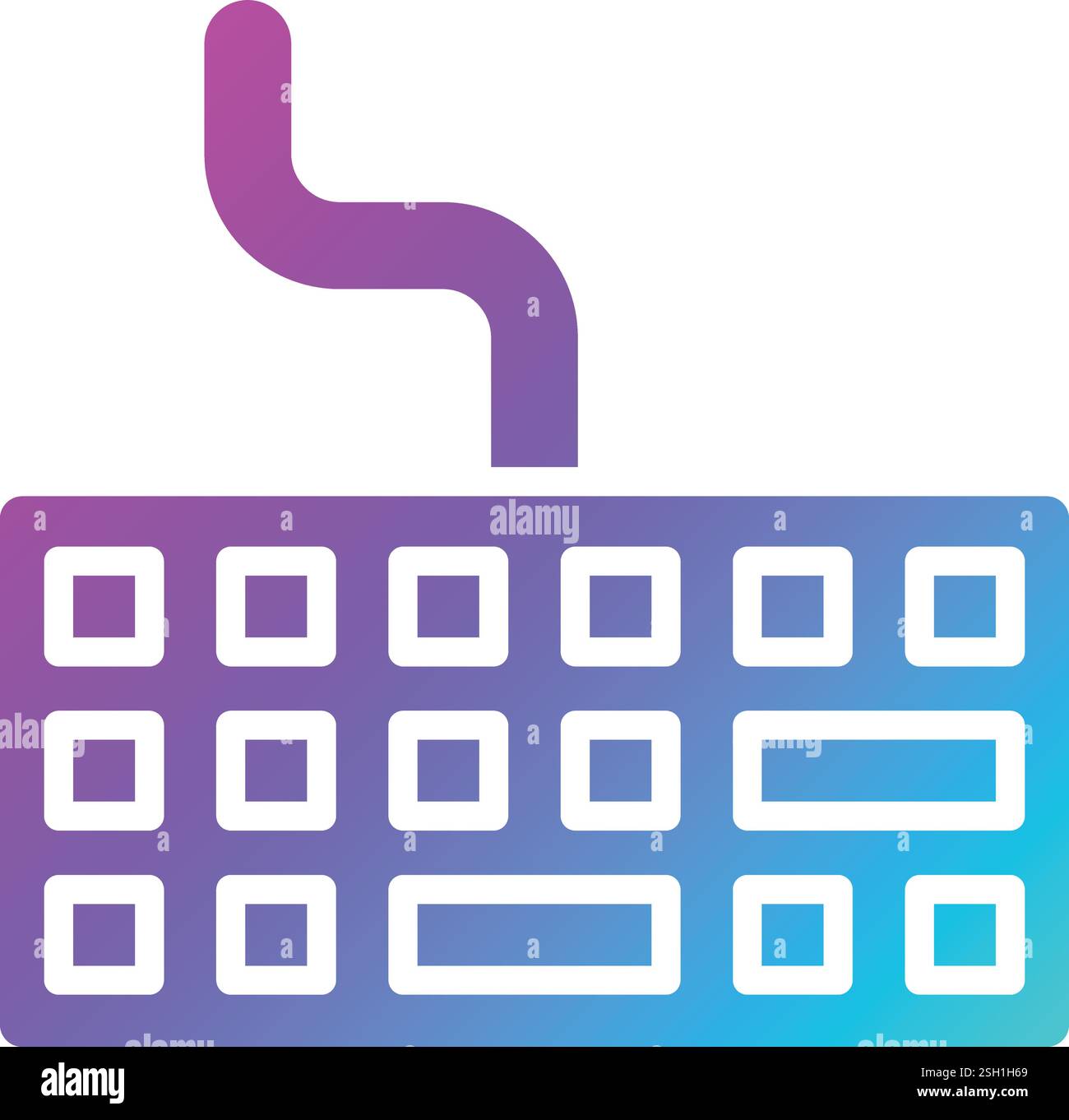 Keyboard Vector Icon Design Illustration Stock Vector