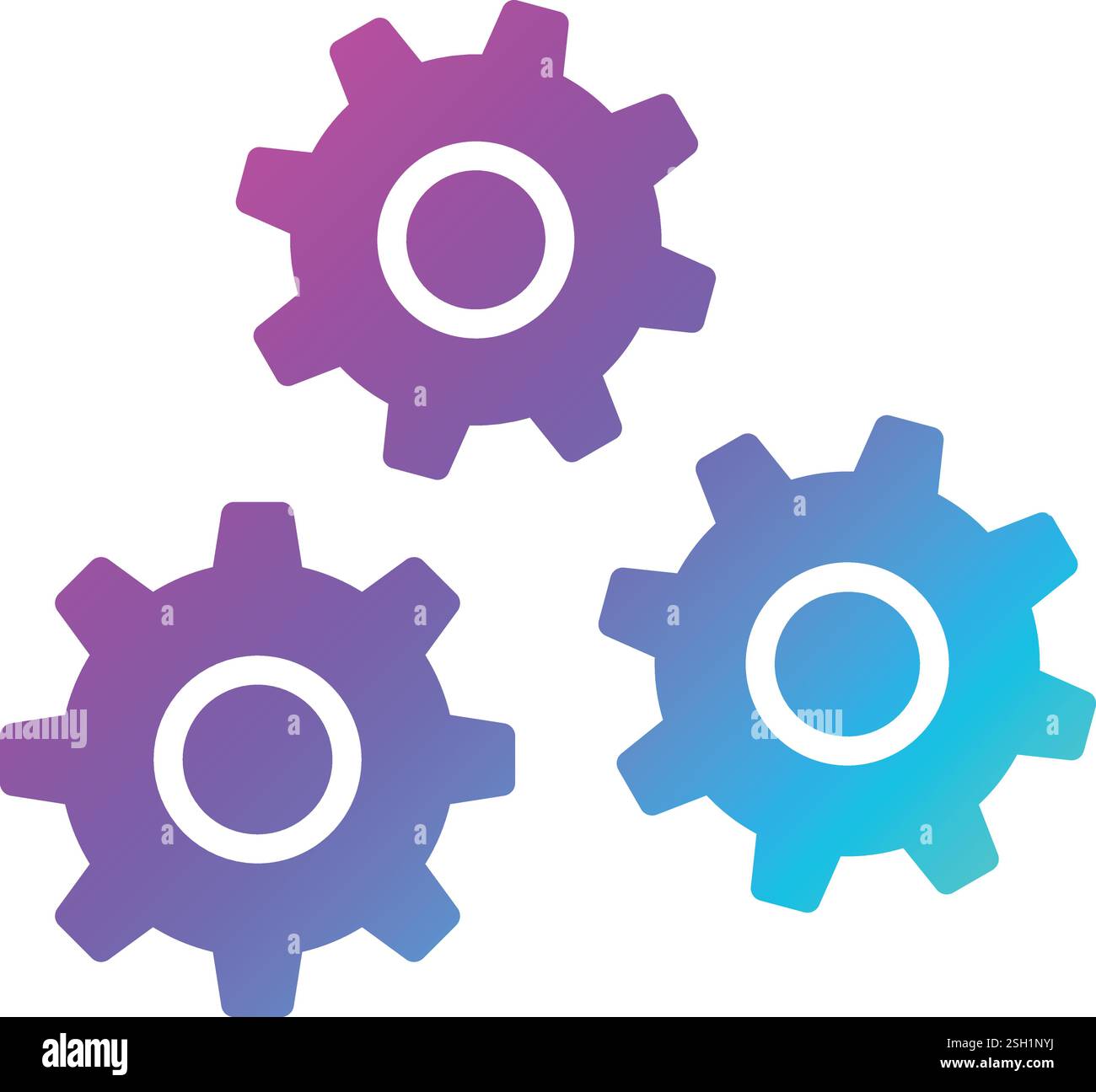 Cogwheel Vector Icon Design Illustration Stock Vector