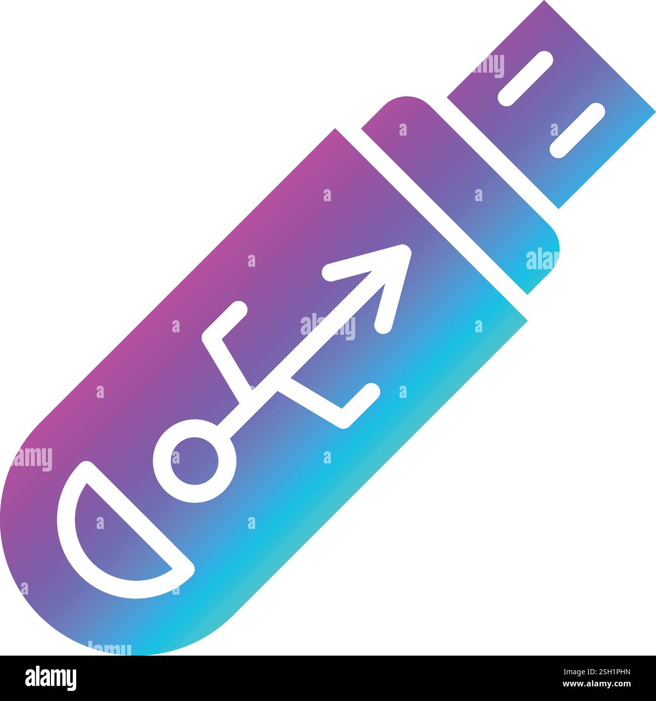 Pendrive Vector Icon Design Illustration Stock Vector