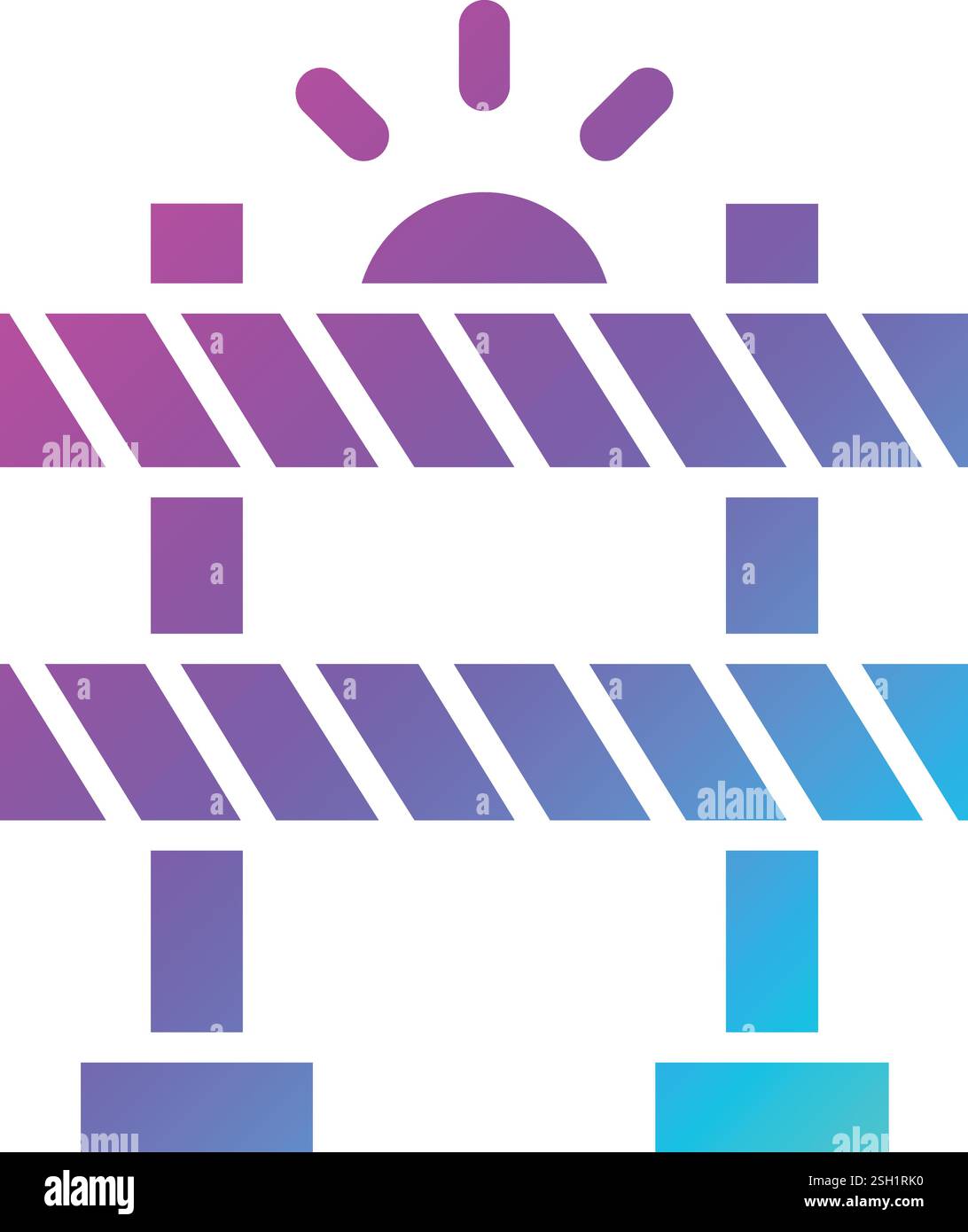 Barrier Vector Icon Design Illustration Stock Vector
