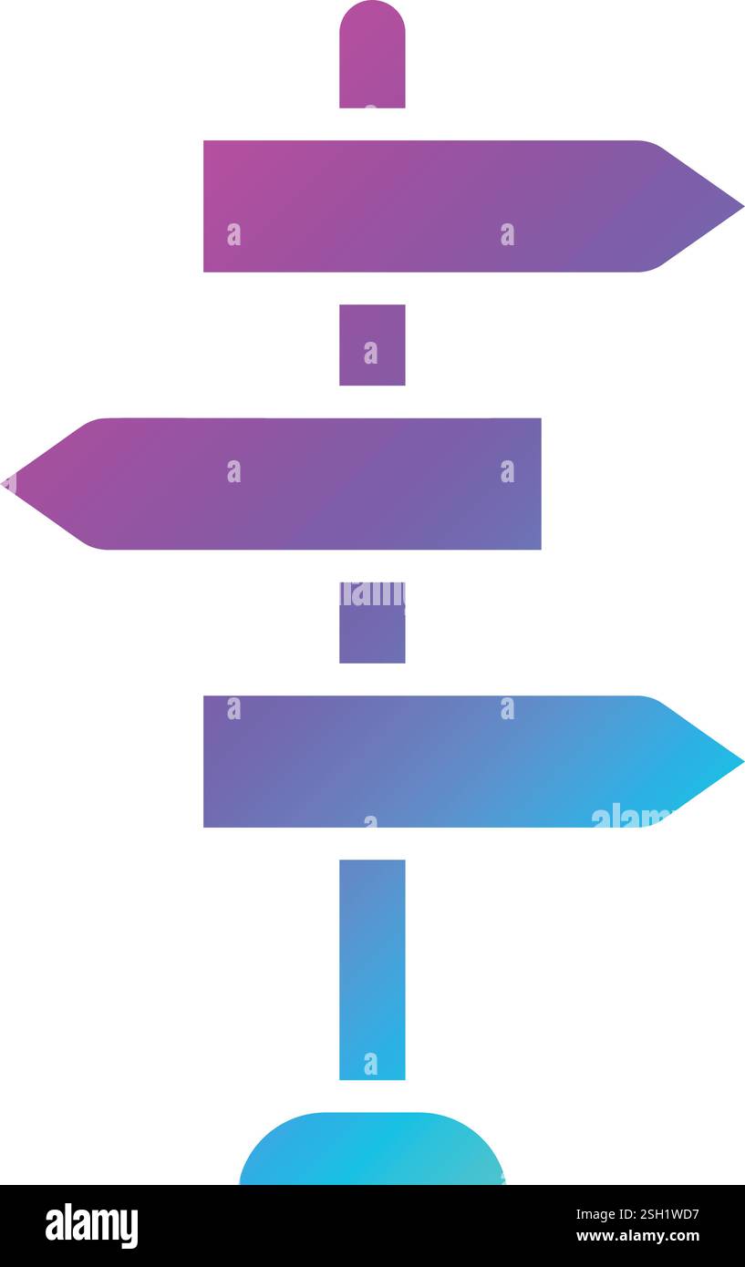 Colorful signpost Stock Vector Images - Alamy