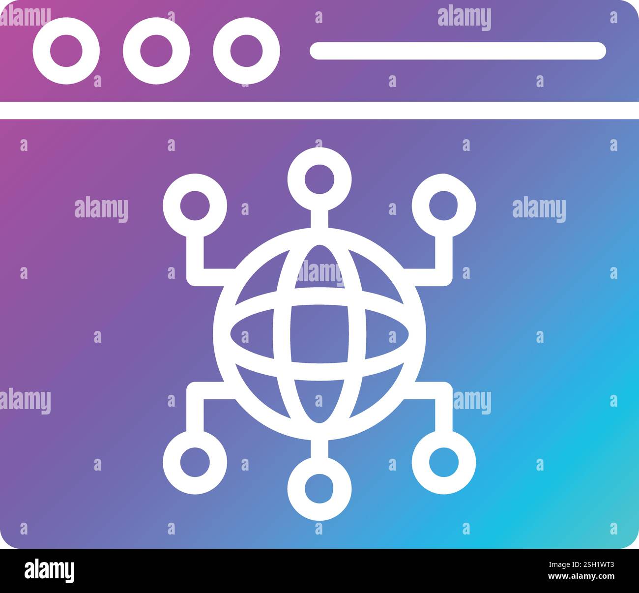 Browser Vector Icon Design Illustration Stock Vector