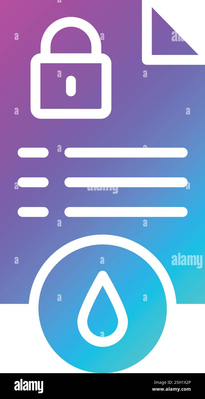 Data leak Vector Icon Design Illustration Stock Vector