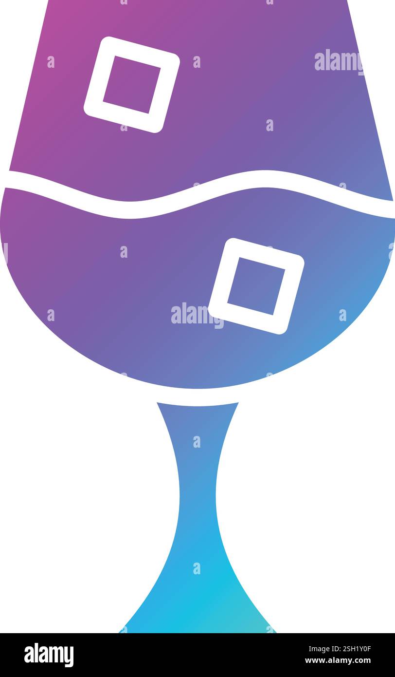Wine Glass Vector Icon Design Illustration Stock Vector