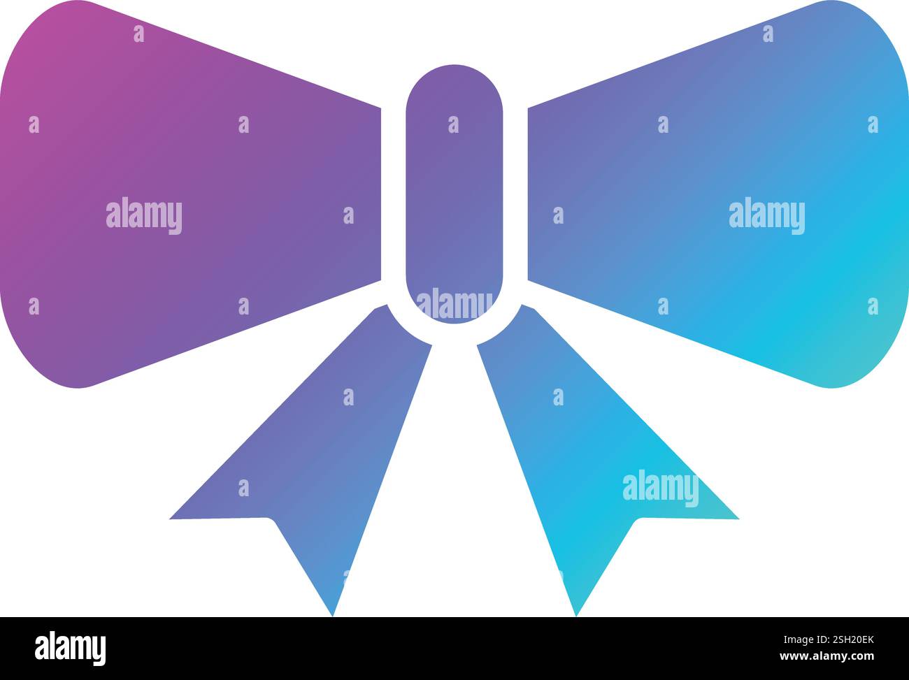 Bow Vector Icon Design Illustration Stock Vector
