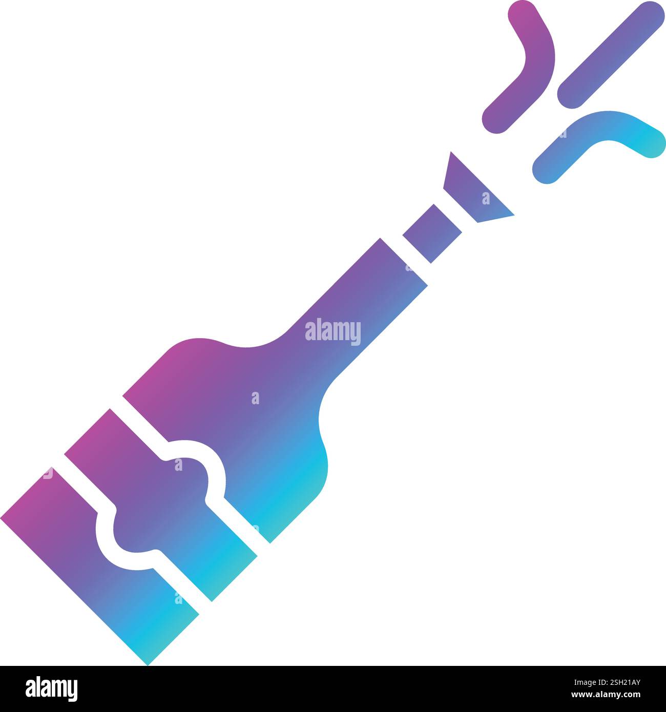 Champagne Vector Icon Design Illustration Stock Vector