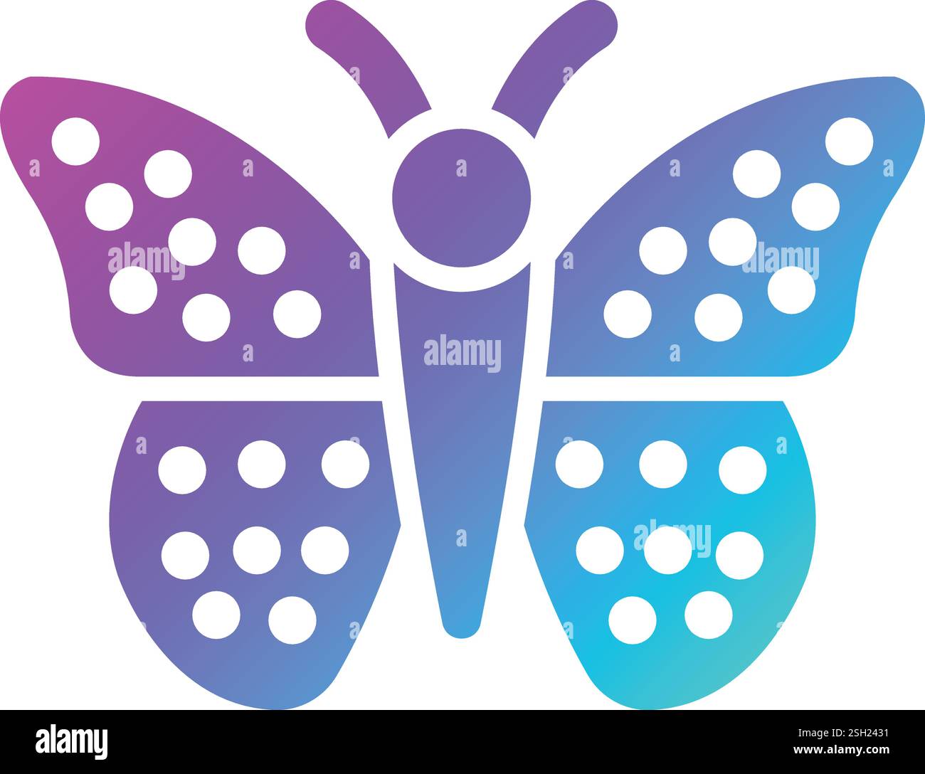 Butterfly Vector Icon Design Illustration Stock Vector