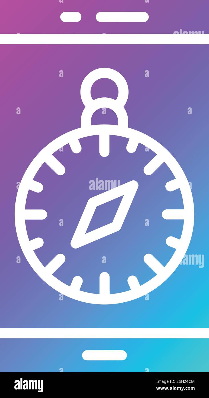 Location app Vector Icon Design Illustration Stock Vector