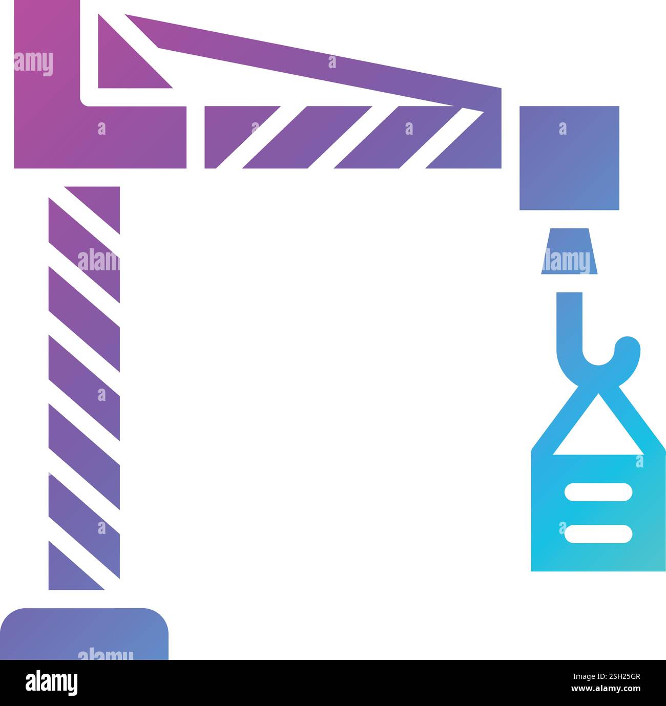 Crane Vector Icon Design Illustration Stock Vector