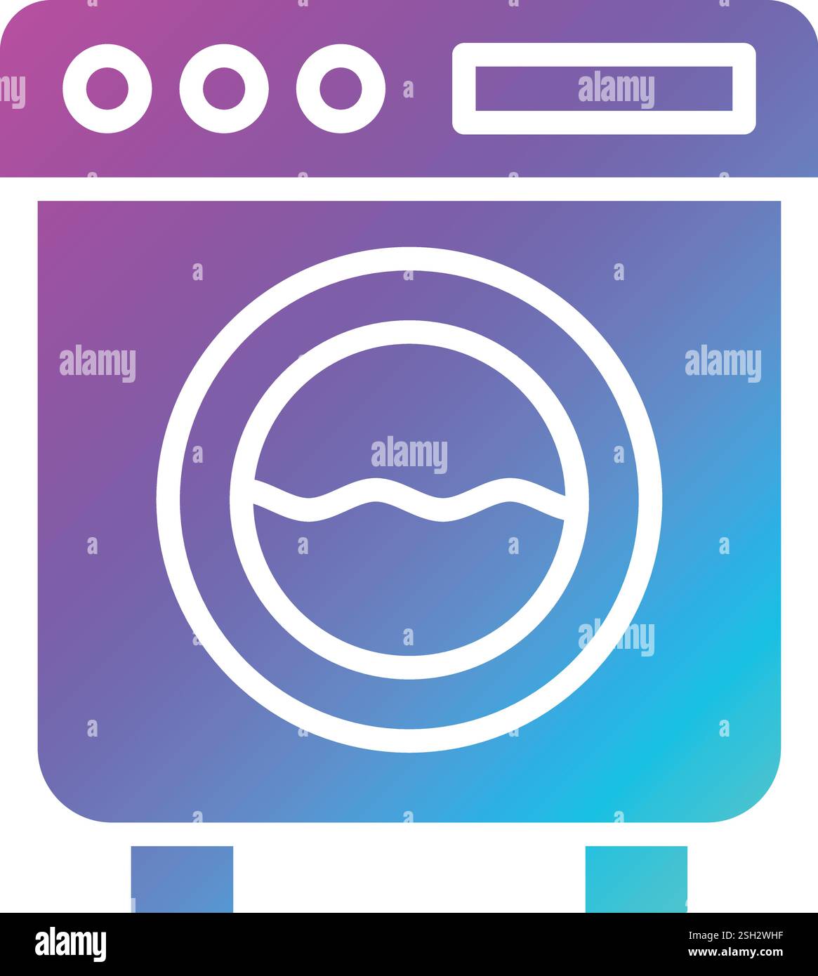 Washing machine Vector Icon Design Illustration Stock Vector
