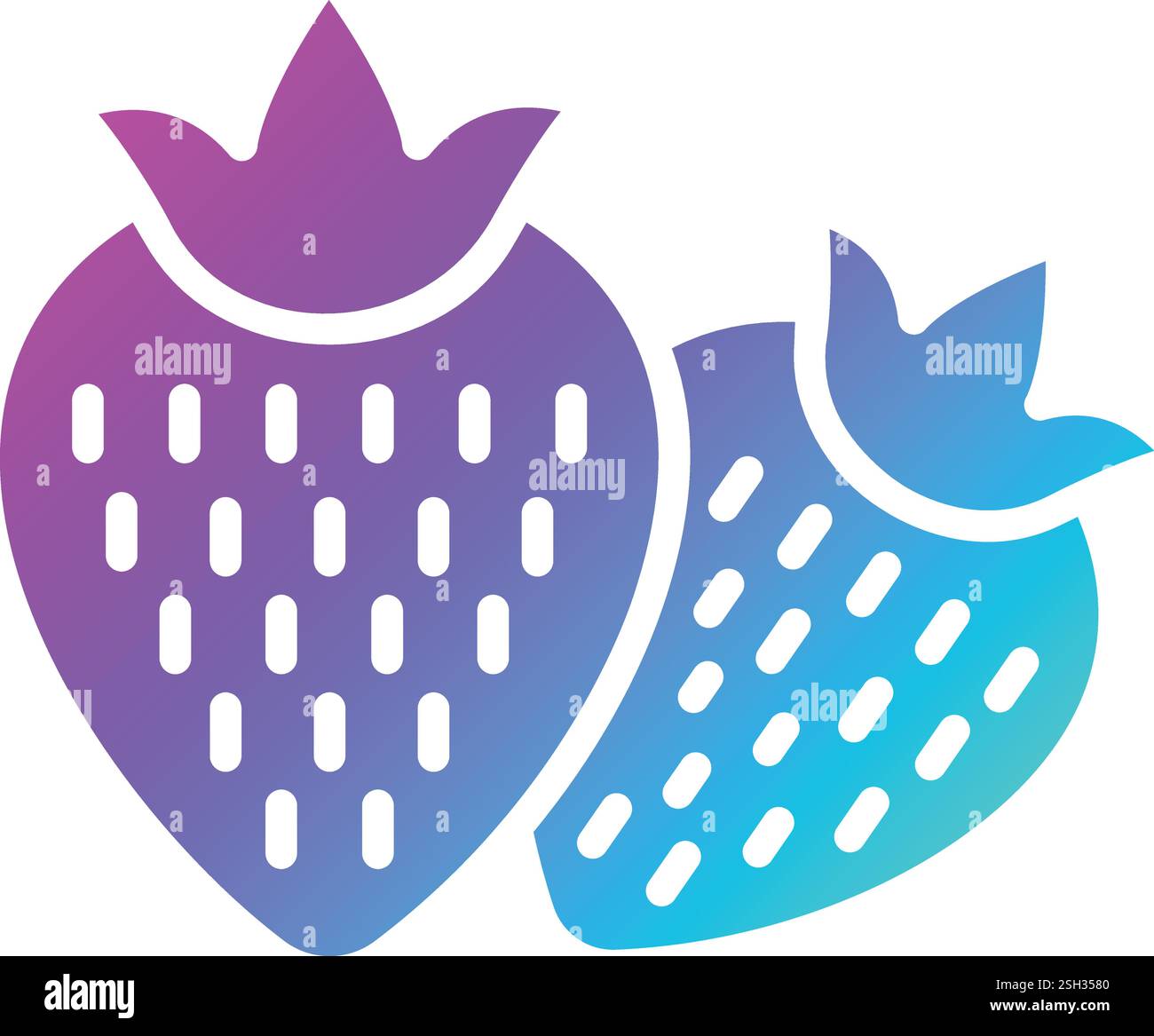 Strawberry Vector Icon Design Illustration Stock Vector Image & Art - Alamy