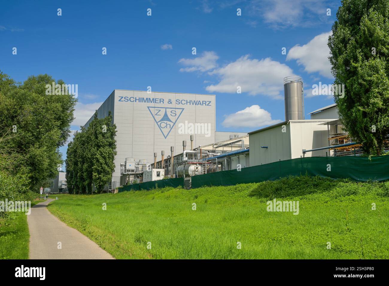 Zschimmer & Schwarz, Chemieunternehmen, Lahnstein, Rheinland-Pfalz, Deutschland Stock Photo