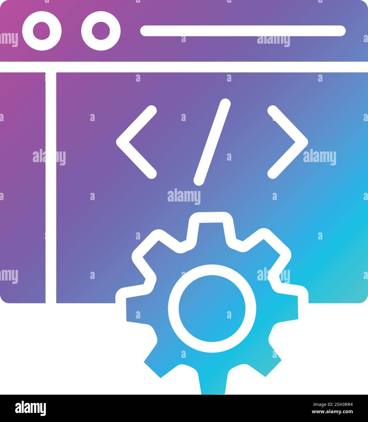 Web development Vector Icon Design Illustration Stock Vector Image ...