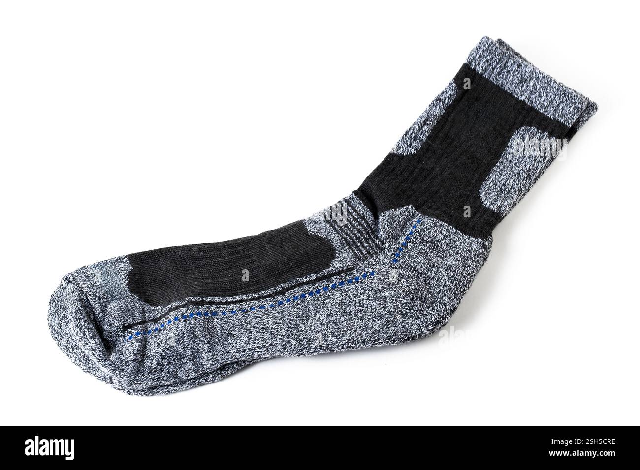 Pair warm socks on white background Stock Photo