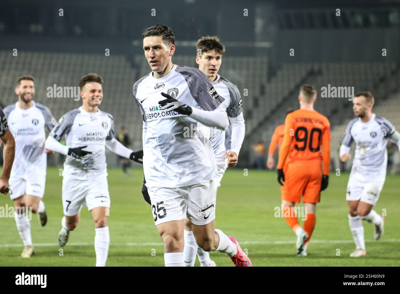 Krakow, Poland. 10th Feb, 2024. football 2024 2025 PKO BP Ekstraklasa