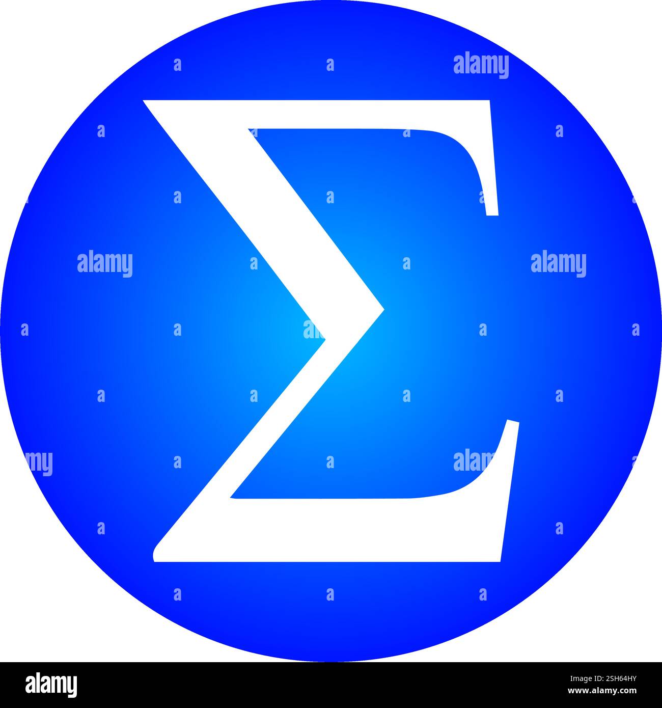 Sigma Symbol White Background, Minimalist Design Mathematical Notation ...