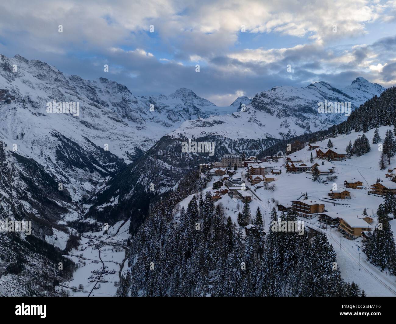 Murren view hi-res stock photography and images - Alamy