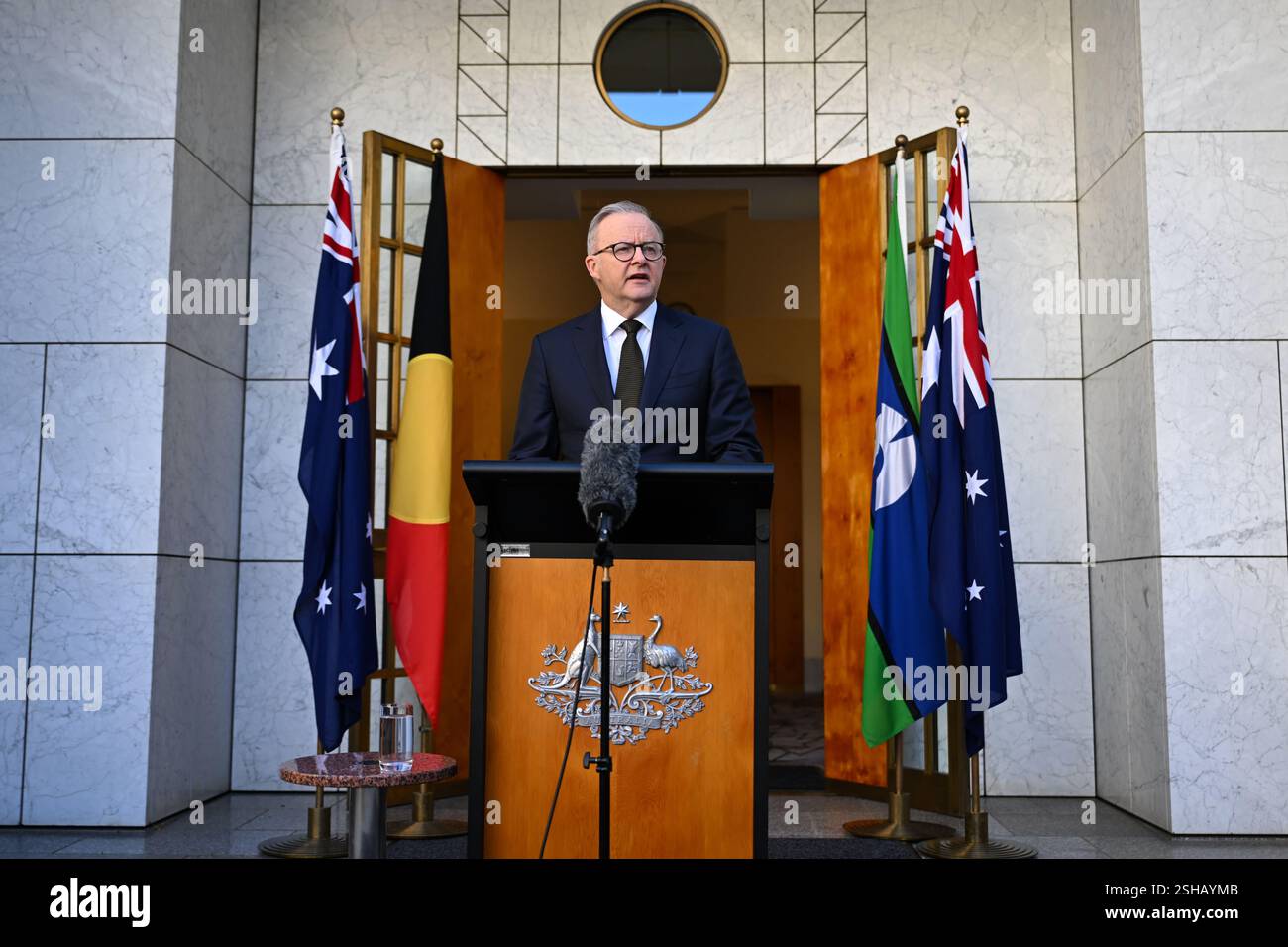 Canberra, Australia. 11th Feb, 2025. Australian Prime Minister Anthony
