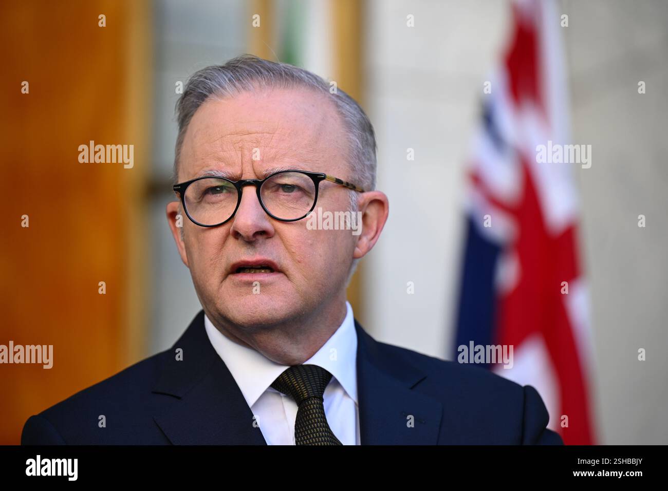 Canberra, Australia. 11th Feb, 2025. Australian Prime Minister Anthony
