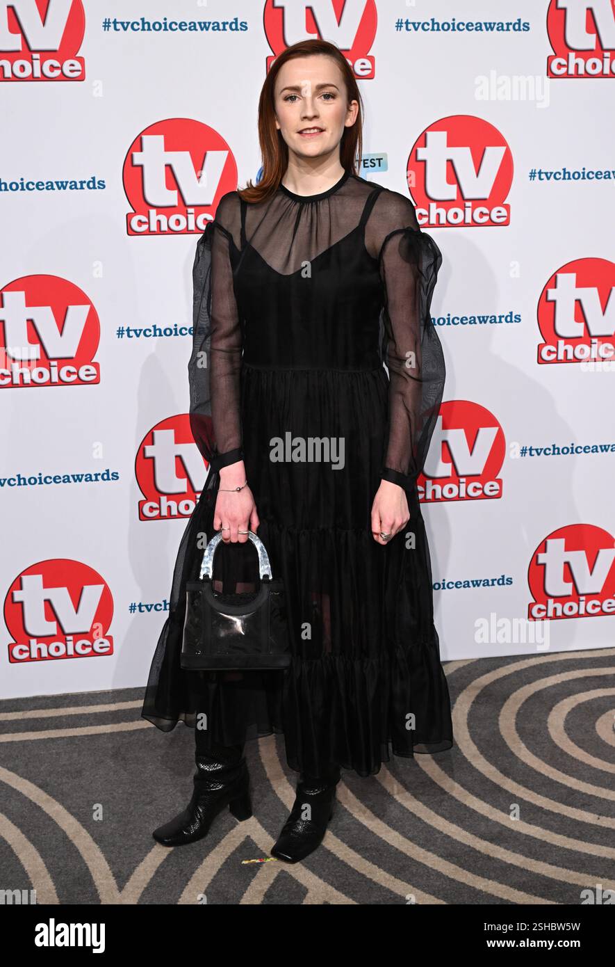 London, UK. February 10th, 2025. Charlotte Ritchie arriving at the TV ...