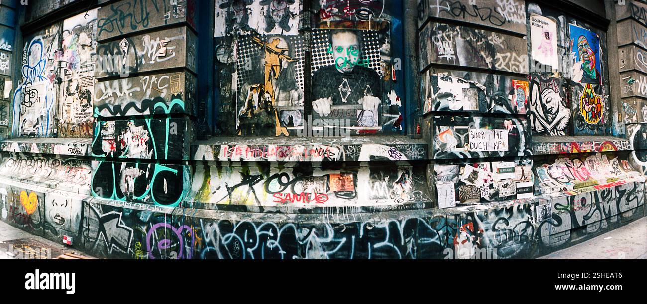 New york city soho graffiti hi-res stock photography and
