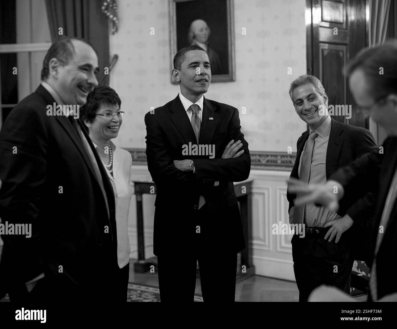 Barack obama michelle white house Black and White Stock Photos & Images ...