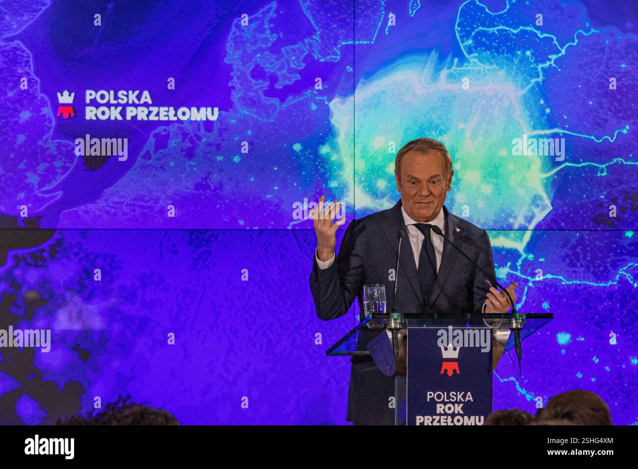 Warsaw, Poland. 10th Feb, 2025. Polish Prime Minister Donald Tusk ...